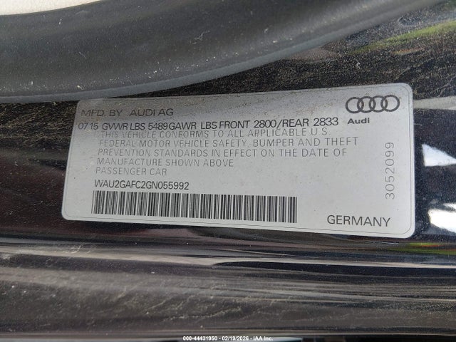 Продаж на аукціоні авто 2016 Audi A7 3.0t Premium Plus, vin: WAU2GAFC2GN055992, номер лоту: 44431950