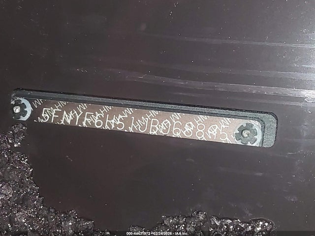 5FNYF6H51JB068895 Honda Pilot Ex-l