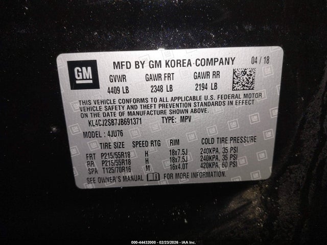 2018 BUICK ENCORE KL4CJ2SB7JB691371 Photo 8