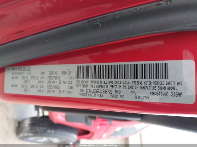 2018 Jeep Wrangler Jk Sahara 4x4 მანქანა იყიდება აუქციონზე, vin: 1C4AJWBG6JL936722, აუქციონის ნომერი: 44432005