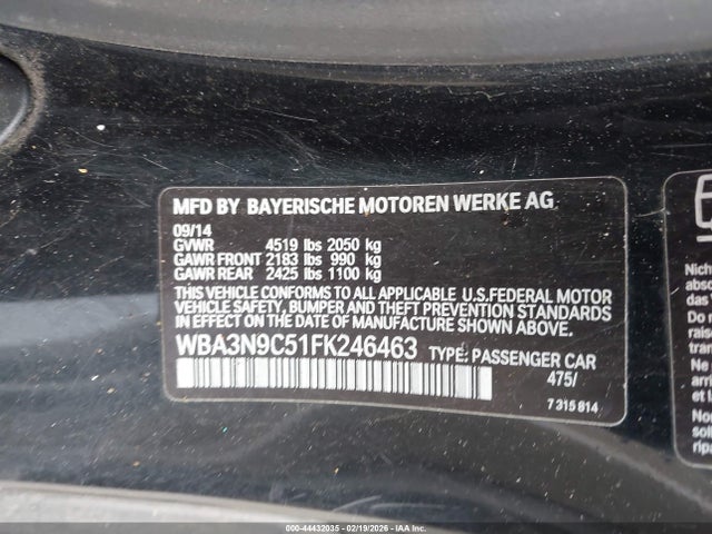 Aukcja sprzedaży 2015 Bmw 428i Xdrive, vin: WBA3N9C51FK246463, numer aukcji: 44432035