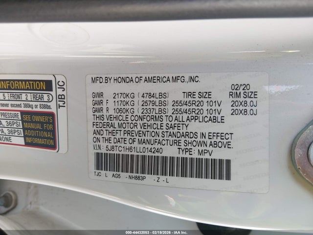 5J8TC1H61LL014240 Acura Rdx A-spec Package