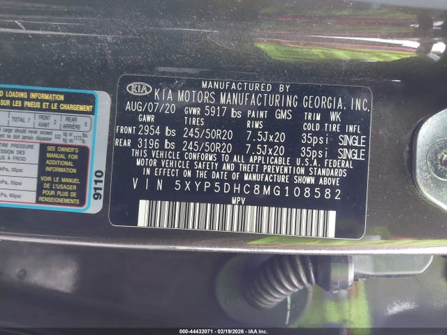 KIA Telluride Sx 2021 5XYP5DHC8MG108582 Image 9