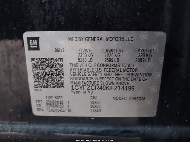 2019 CADILLAC XT4 1GYFZCR49KF214499 Photo 8