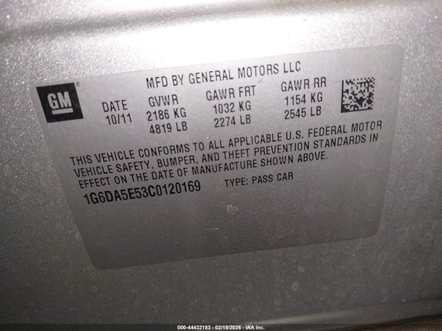 2012 CADILLAC CTS 1G6DA5E53C0120169 Photo 8