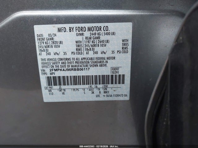 2024 FORD EDGE 2FMPK4J96RBB06117 Photo 8