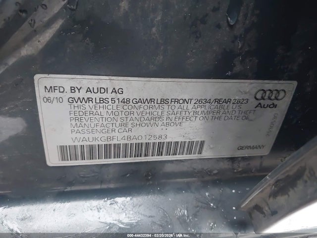 2011 AUDI S4 WAUKGBFL4BA012583 Photo 8