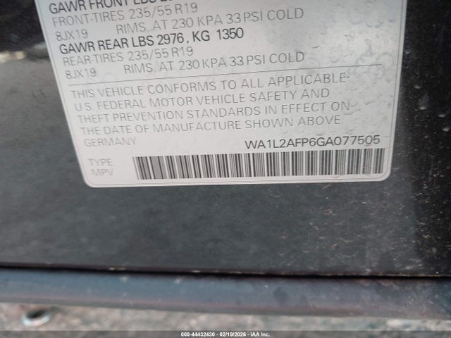 2016 AUDI Q5 WA1L2AFP6GA077505 Photo 8