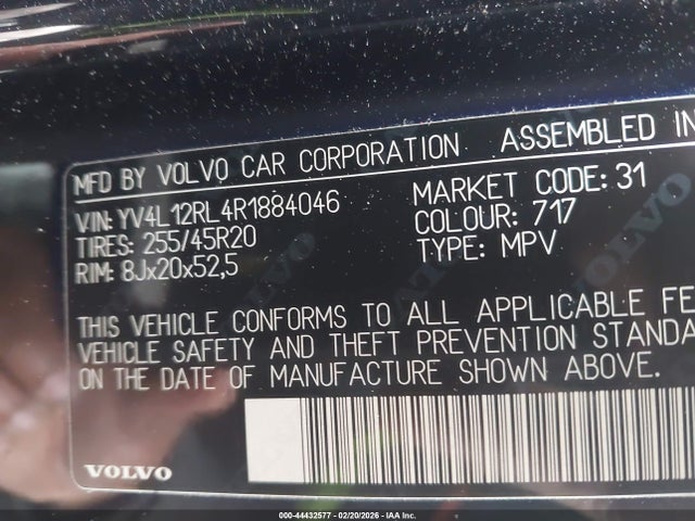 2024 VOLVO XC60 YV4L12RL4R1884046 Photo 8
