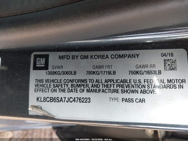 Chevrolet Spark Ls Cvt 2018 KL8CB6SA7JC476223 Image 9