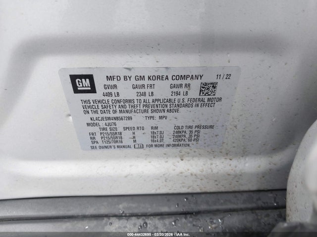 2022 BUICK ENCORE KL4CJESM4NB567289 Photo 8