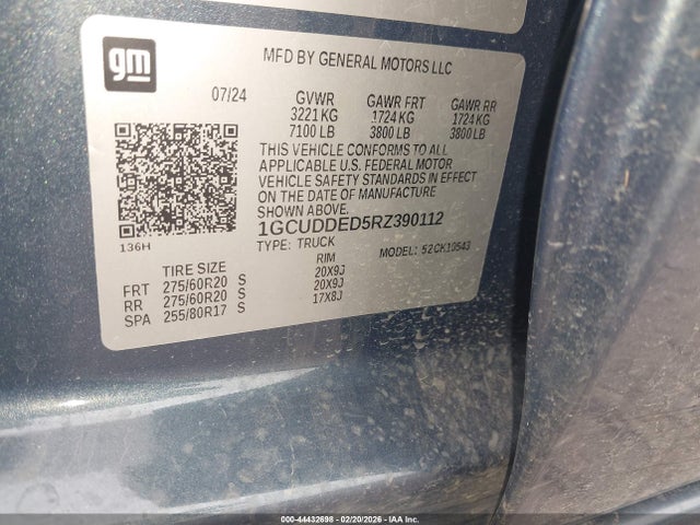 1GCUDDED5RZ390112 Chevrolet Silverado 1500 4wd Short Bed Lt