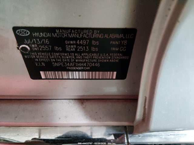Hyundai Sonata Sport 2017 5NPE34AF1HH470446 Image 9