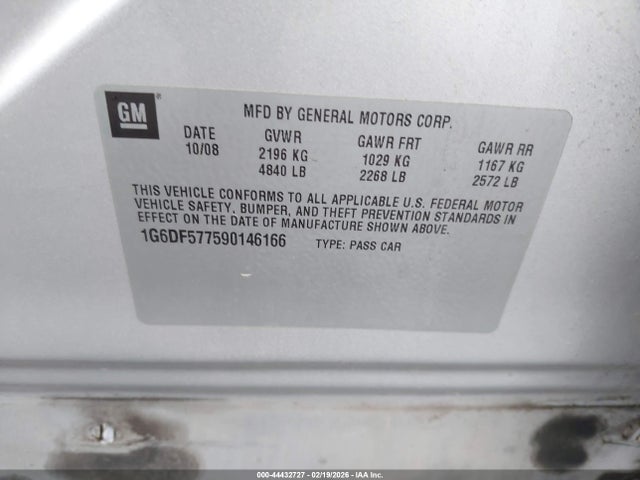 2009 CADILLAC CTS 1G6DF577590146166 Photo 8