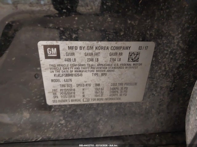 Buick Encore 2017 KL4CJFSB9HB162649 Image 9