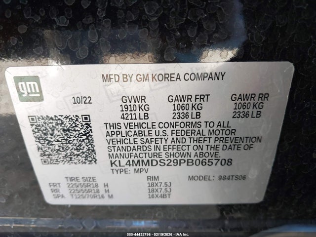 Продажа на аукционе авто 2023 Buick Encore Gx Select Fwd, vin: KL4MMDS29PB065708, номер лота: 44432796