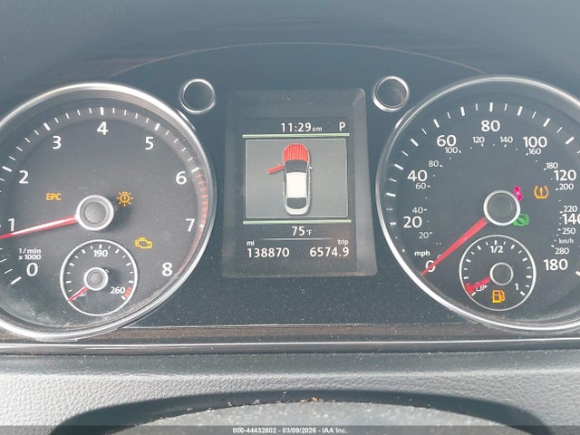 44432802 :رقم المزاد ، WVWGU7AN7EE508482 vin ، 2014 Volkswagen Cc 3.6l Vr6 Executive مزاد بيع