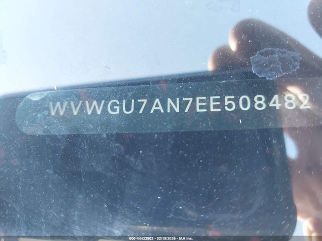 44432802 :رقم المزاد ، WVWGU7AN7EE508482 vin ، 2014 Volkswagen Cc 3.6l Vr6 Executive مزاد بيع