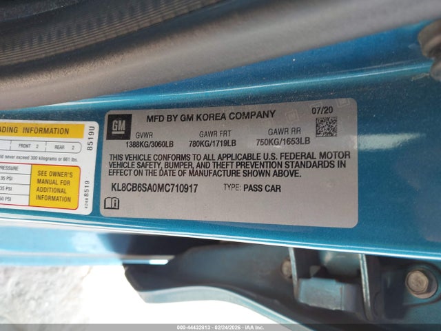 2021 CHEVROLET SPARK KL8CB6SA0MC710917 Photo 8