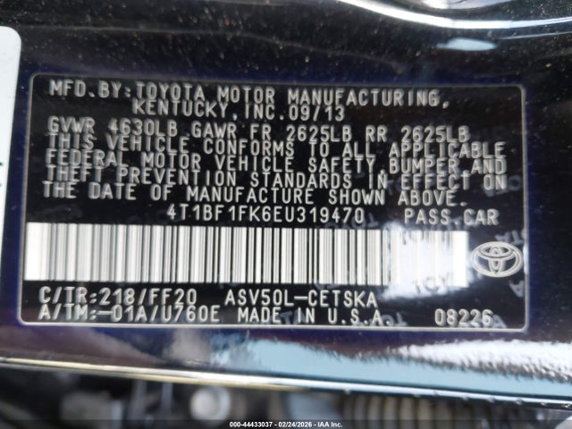 Aukcja sprzedaży 2014 Toyota Camry Se, vin: 4T1BF1FK6EU319470, numer aukcji: 44433037