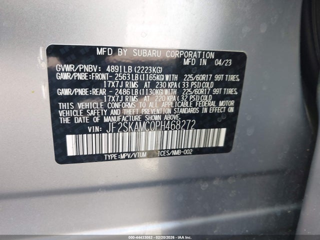Subaru Forester Wilderness 2023 JF2SKAMC0PH468272 Image 9