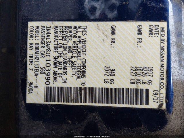 2018 NISSAN ALTIMA 1N4AL3AP8JC103990 Photo 8