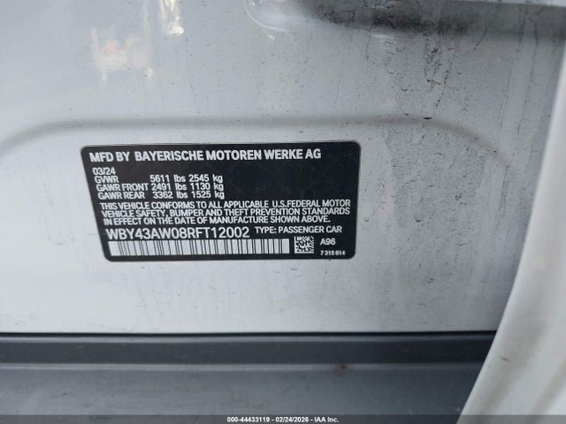 2024 BMW I4 WBY43AW08RFT12002 Photo 8