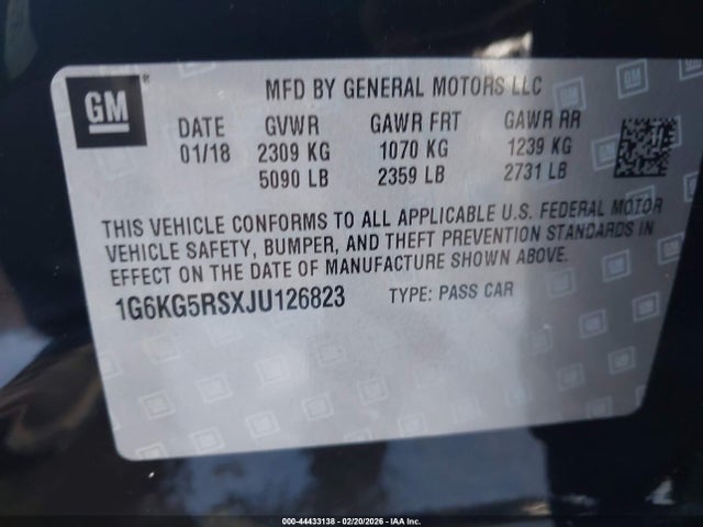 2018 CADILLAC CT6 1G6KG5RSXJU126823 Photo 8