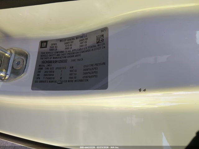 Chevrolet Colorado Wt 2017 1GCHSBEA9H1256332 Image 9