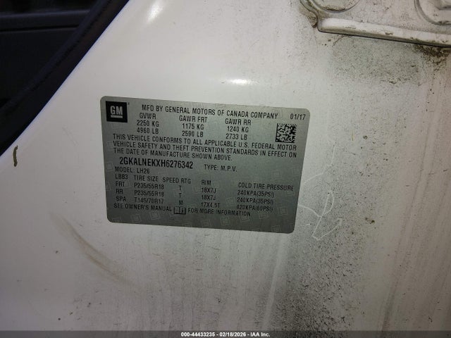 2GKALNEKXH6276342 GMC Terrain Sle-2