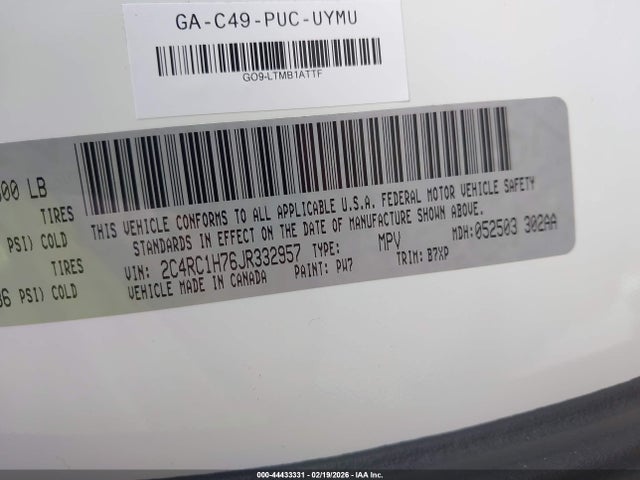 Chrysler Pacifica Hybrid Touring Plus 2018 2C4RC1H76JR332957 Image 9