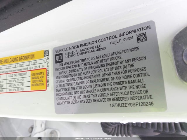 1GT4UZEY0SF128246 GMC Sierra 2500hd 4wd Standard Bed At4x