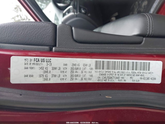 1C4RJFBG0KC713449 Jeep Grand Cherokee Limited 4x4