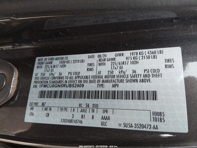 2024 FORD ESCAPE 1FMCU0GN5RUB52909 Photo 8