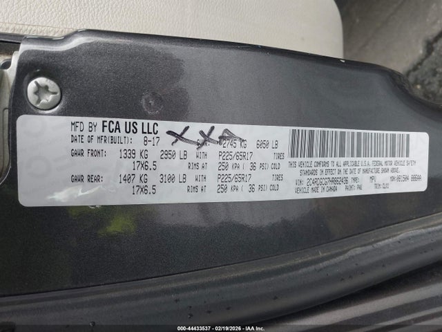 Dodge Grand Caravan Sxt 2017 2C4RDGCG7HR862436 Image 9
