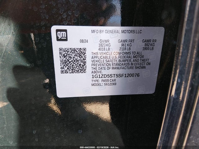 1G1ZD5ST5SF120076 Chevrolet Malibu Fwd 1lt