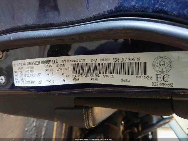 Продаж на аукціоні авто 2015 Jeep Cherokee North, vin: 1C4PJMCB2FW591079, номер лоту: 44433602