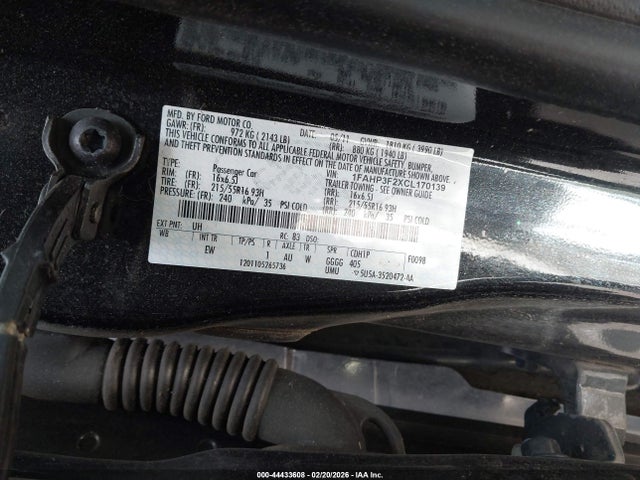 2012 FORD FOCUS 1FAHP3F2XCL170139 Photo 8