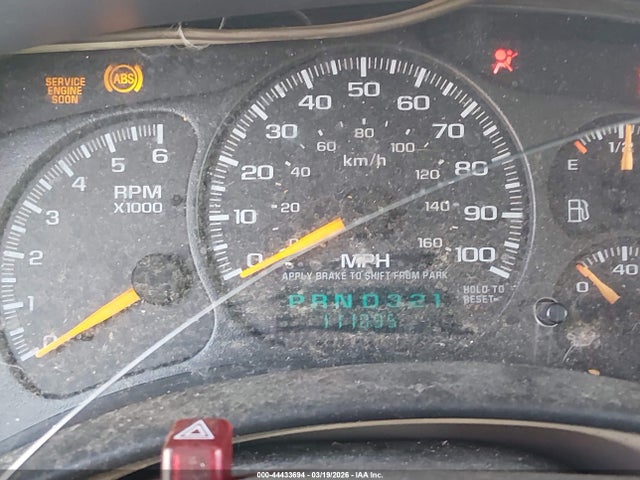 Aukcja sprzedaży 2001 Chevrolet Silverado 1500 Ls, vin: 2GCEC19V111322928, numer aukcji: 44433694