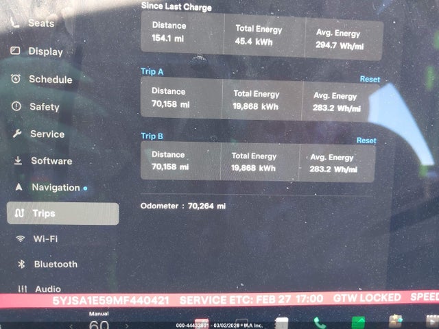 Aukcja sprzedaży 2021 Tesla Model S Long Range Dual Motor All-wheel Drive, vin: 5YJSA1E59MF440421, numer aukcji: 44433801