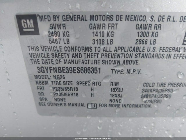 2014 CADILLAC SRX 3GYFNBE39ES686351 Photo 8