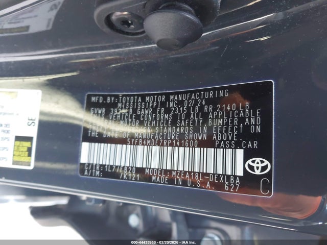 Toyota COROLLA LE 2024 5YFB4MDE7RP141600 Image 9