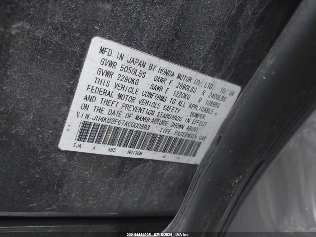 2010 ACURA RL JH4KB2F67AC000893 Photo 8