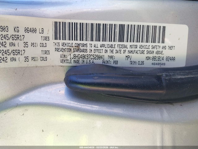 2007 JEEP COMMANDER 1J8HG48K97C529041 Photo 8