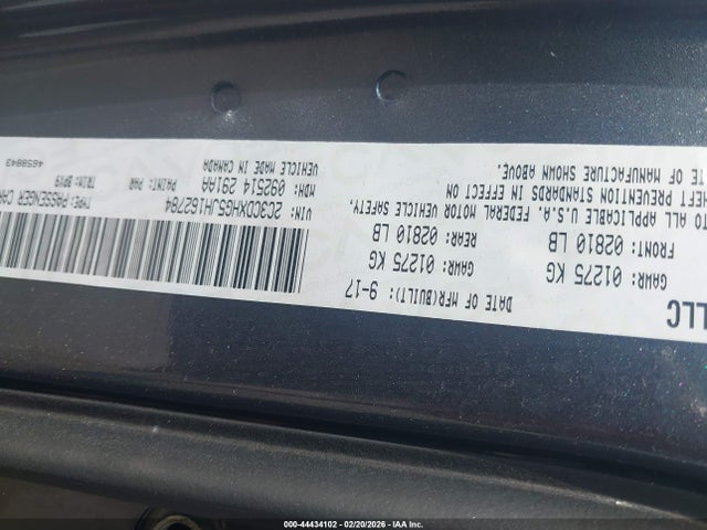 Продажа на аукционе авто 2018 Dodge Charger Sxt Plus Rwd, vin: 2C3CDXHG5JH162784, номер лота: 44434102