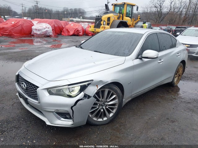 44434293 :رقم المزاد ، JN1EV7AR7JM431008 vin ، 2018 Infiniti Q50 3.0t Luxe مزاد بيع