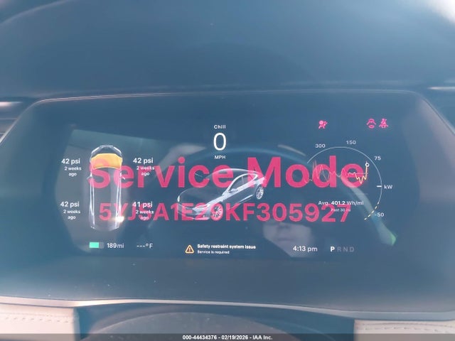 Продаж на аукціоні авто 2019 Tesla Model S 100d/75d/long Range/standard Range, vin: 5YJSA1E29KF305927, номер лоту: 44434376