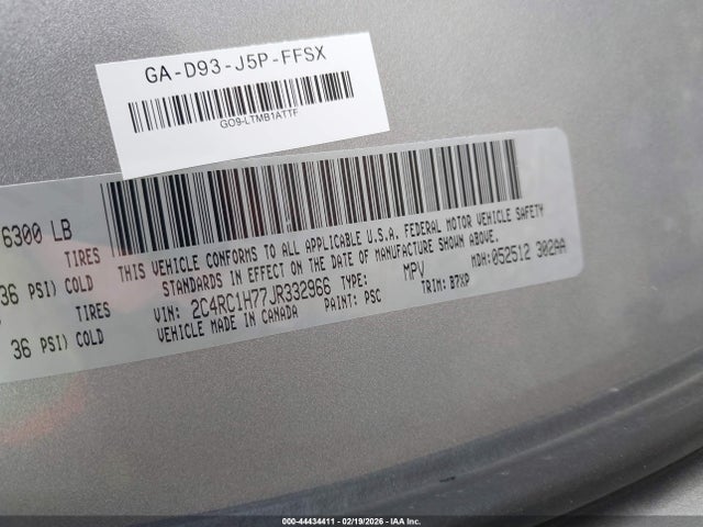 Chrysler Pacifica Hybrid Touring Plus 2018 2C4RC1H77JR332966 Image 9