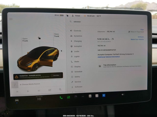 Aukcja sprzedaży 2021 Tesla Model 3 Standard Range Plus Rear-wheel Drive, vin: 5YJ3E1EA9MF021121, numer aukcji: 44434436