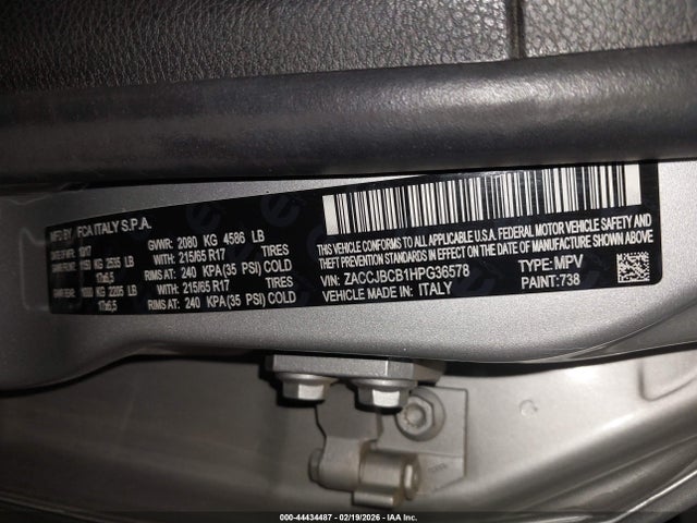 ZACCJBCB1HPG36578 Jeep Renegade Trailhawk 4x4